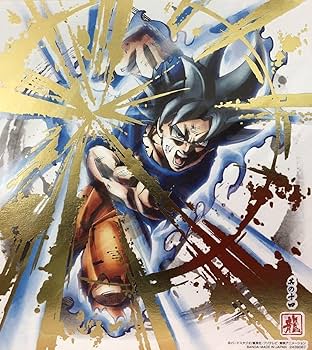 ドラゴンボール超 孫悟空『シークレット 色紙 蒔絵風 金銀W箔押し仕様』鳥山明 ドラゴンボール超 鳥山明 シークレット 金銀W箔押し色紙